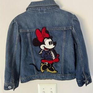 Toddler size 4 years, GAP blue Jean Minnie Mouse jacket